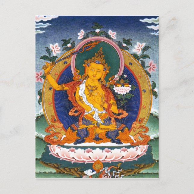 CARTÃO POSTAL MITOLOGIA DE MANJUSHRI TIBET (Frente)