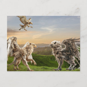 Cartão Postal Mitologia do Grifo Griffin