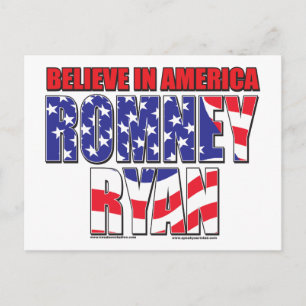 Cartão Postal Mitt Romney e Paul Ryan