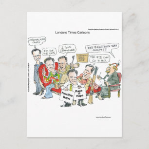 Cartão Postal Mitt Romney Em Terapia Camisetas Engraçadas Cartõe