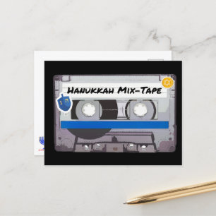 Cartão Postal Mix-Tape de Hanukkah