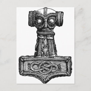 Cartão Postal Mjolnir: Martelo de Thor