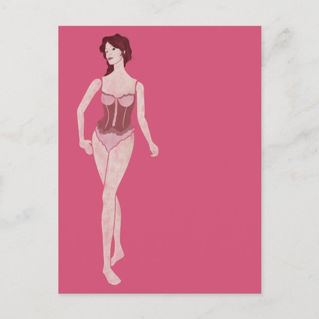Cartão Postal m'Lady Mannequin (Frente)