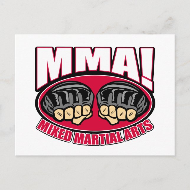 Cartão Postal MMA Fists (Frente)