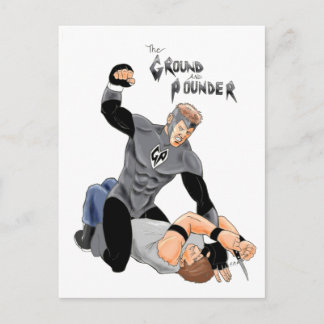 Cartão Postal MMA Supeheroína " The Ground and Pounder"