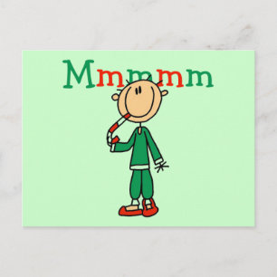 Cartão Postal Mmmm Candy Canes Camisetas e presentes