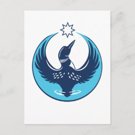 Cartão Postal MN Loon Rising