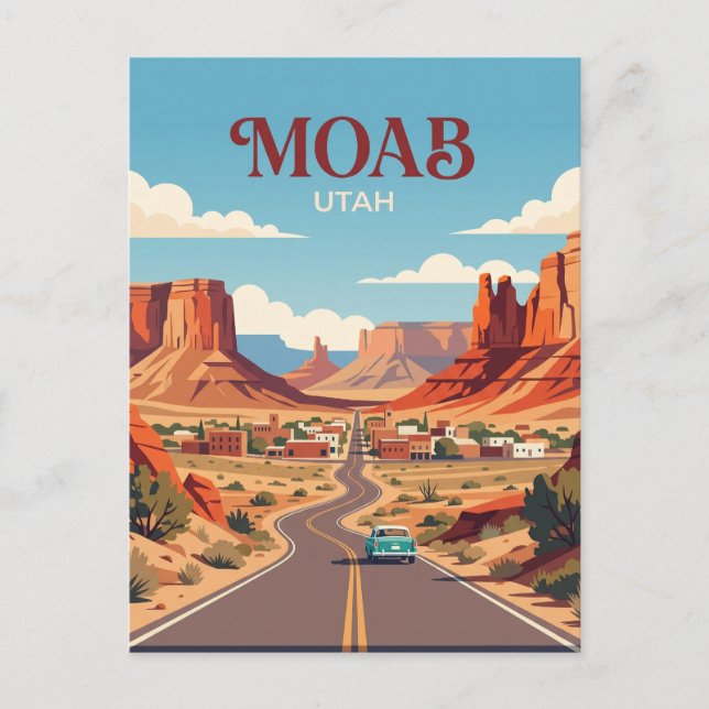 Cartão Postal Moab EUA (Frente)