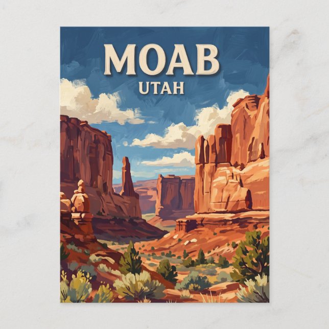 Cartão Postal Moab Utah (Frente)