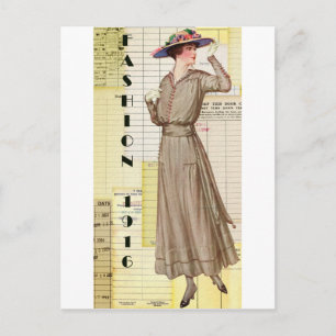 Cartão Postal Moda 1916