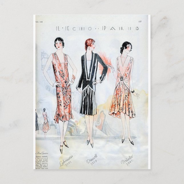Cartão Postal Moda, abril de 1928 (Frente)