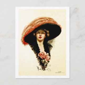 Cartão Postal Moda da vinda, bela senhora