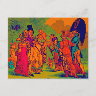 Cartão Postal moda de les invisíveis 1810