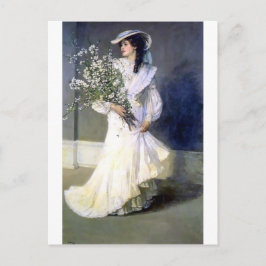 Cartão Postal Moda de noiva vitoriana