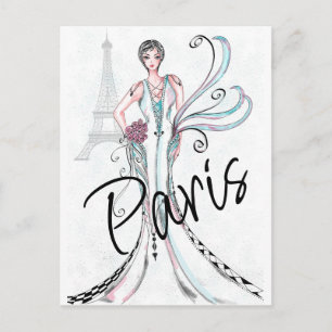 Cartão Postal Moda de Paris