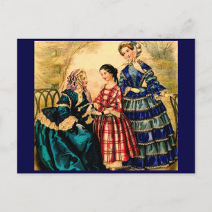 Cartão Postal Moda francesa de 1852