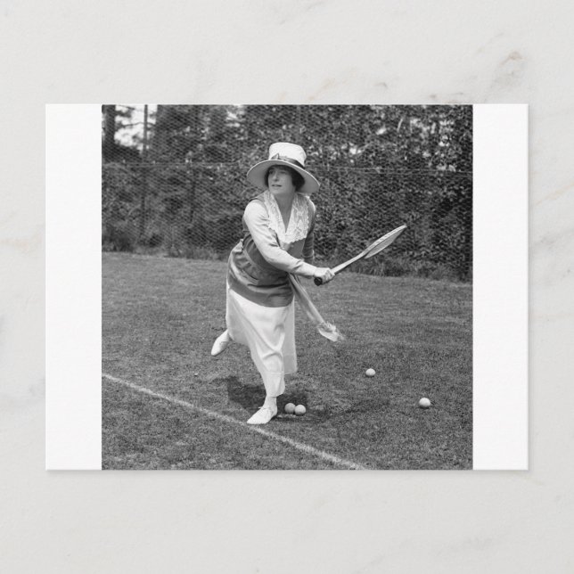 Cartão Postal Moda Tênis no início dos anos 1900 (Frente)