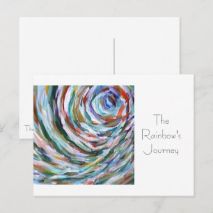 Cartão postal modelo A Viagem do Arco-íris
