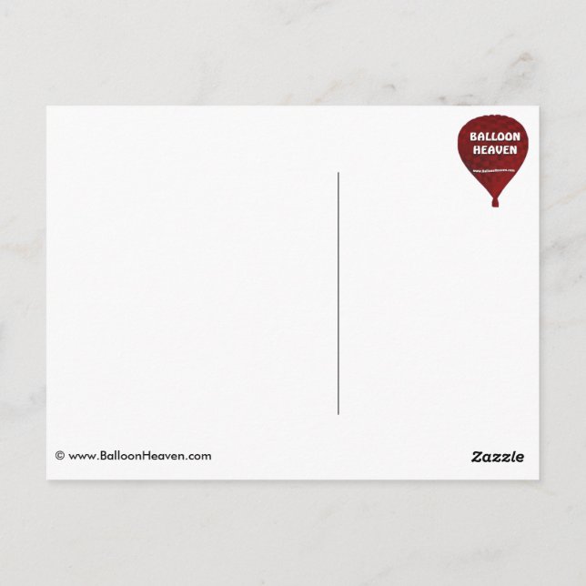 Cartão Postal Modelo Balloon fiesta (Verso)