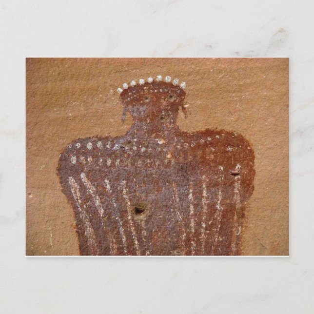 Cartão Postal Modelo da arte da rocha (Frente)