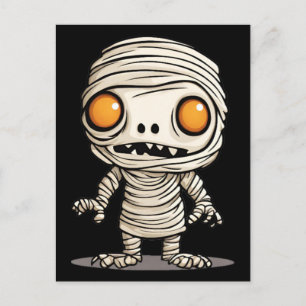 Cartão Postal Modelo da múmia do Halloween