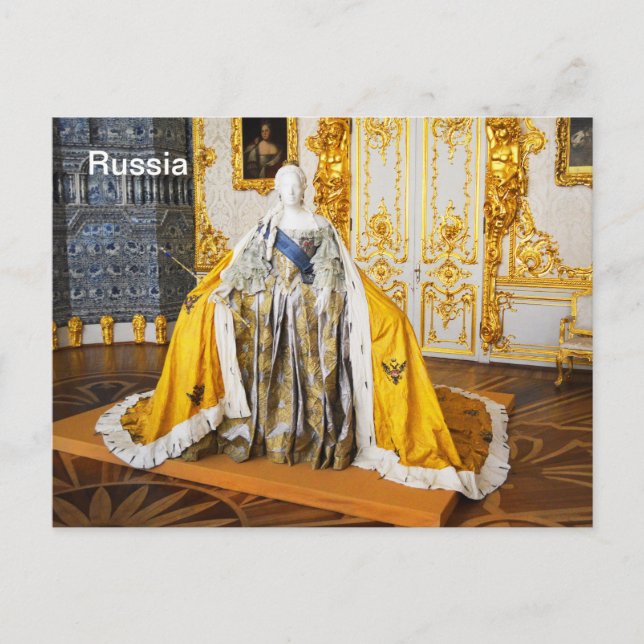 Cartão Postal Modelo da rainha russa (Frente)