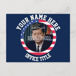 Cartão Postal Modelo de adição personalizada de fotos