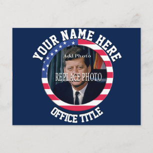 Cartão Postal Modelo de adição personalizada de fotos