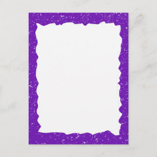 Cartão Postal Modelo de borda personalizada de papel rasgado rox