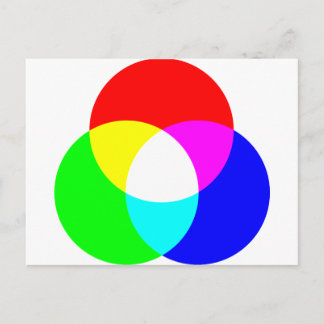 Cartão Postal Modelo de cor RGB