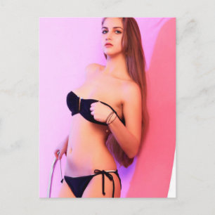 Cartão Postal Modelo de fevereiro do Mês