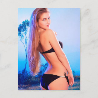 Cartão Postal Modelo de fevereiro do Mês