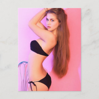 Cartão Postal Modelo de fevereiro do Mês