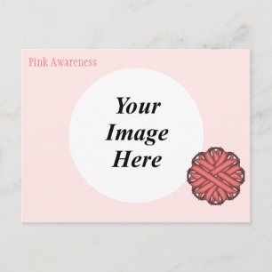 Cartão Postal Modelo de Flower Rosa por Kenneth Yoncich