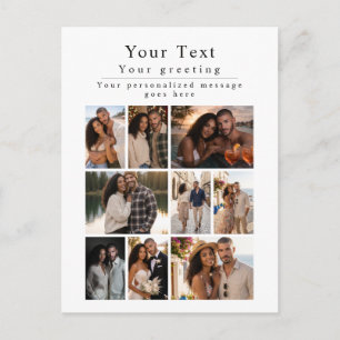 Cartão Postal Modelo de Foto Saudações Foto Personalizada