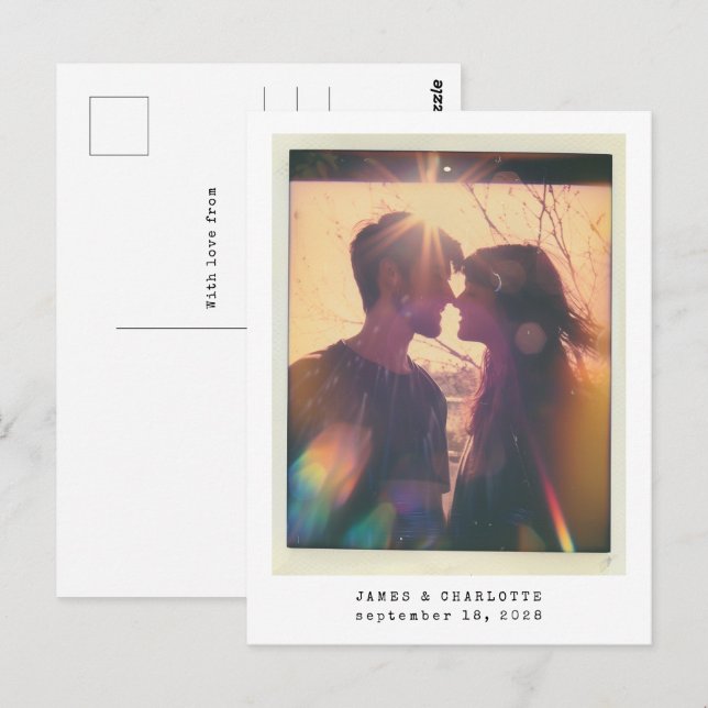 Cartão Postal Modelo de Fotografia do Cartão-Postal de Guestbook (Frente/Verso)