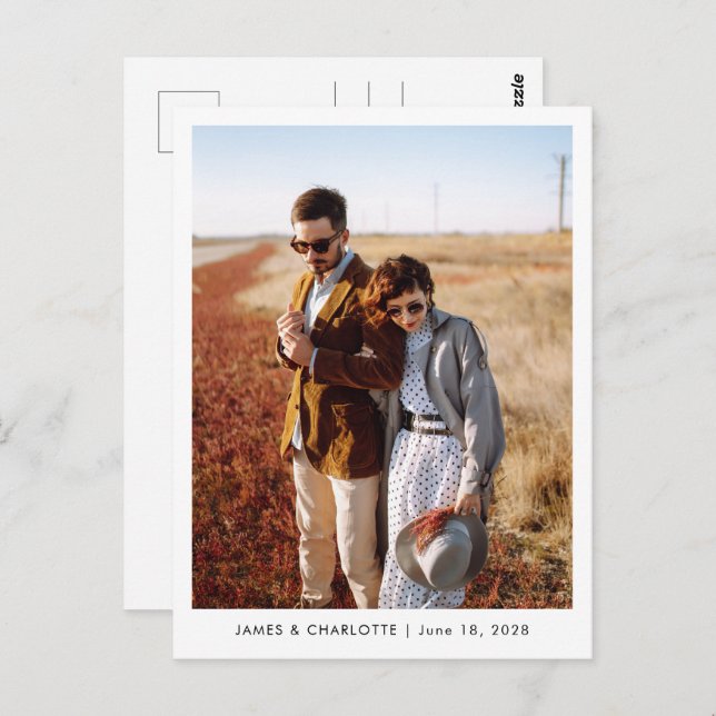 Cartão Postal Modelo de Fotografia Personalizada de Cartaz de Ca (Frente/Verso)