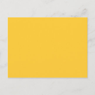 Cartão Postal Modelo de fundo amarelo sólido FFCC33