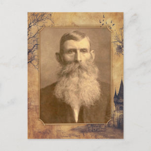 Cartão Postal Modelo de memória vintage antiquado místico