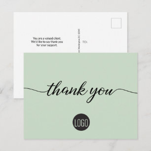 Cartão Postal Modelo de Negócios de Agradecimento ao Cliente Ver
