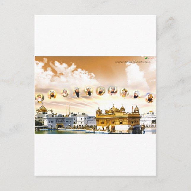 Cartão Postal MODELO DE ouro COM O GURO DO SINAL (Frente)