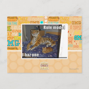 Cartão Postal Modelo de Papel, tenho um