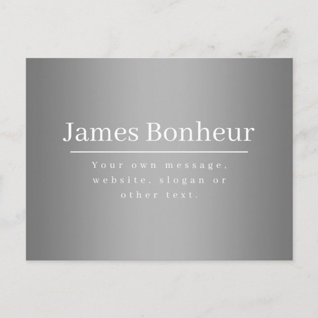 Cartão Postal Modelo de Promocional editável para empresas, etc. (Frente)