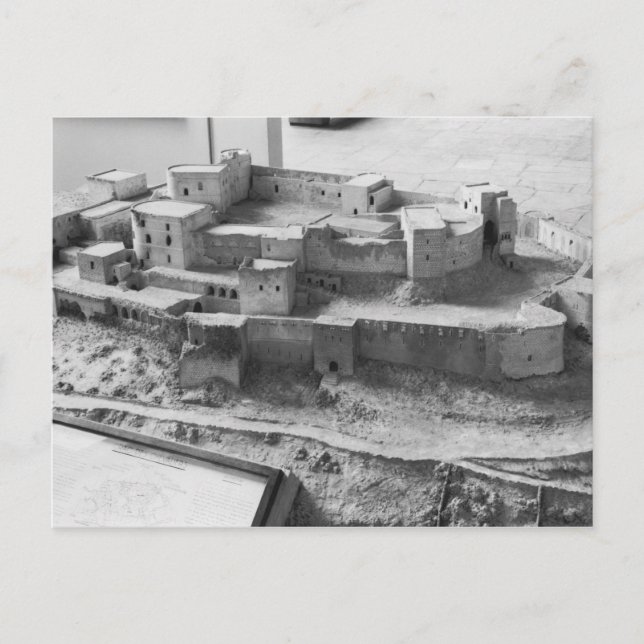 Cartão Postal Modelo do Krak des Chevaliers, modelo (Frente)