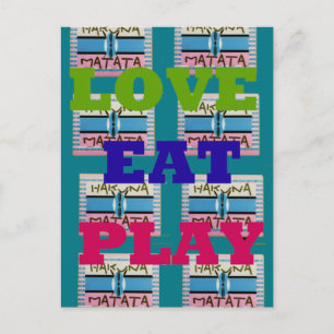 Cartão postal Modelo horizontal