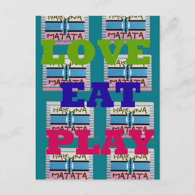 Cartão postal Modelo horizontal (Frente)