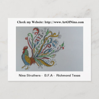 Cartão postal Modelo horizontal