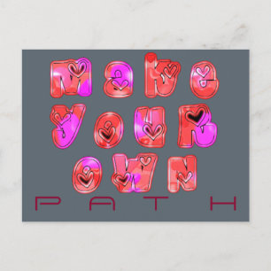 Cartão postal Modelo horizontal