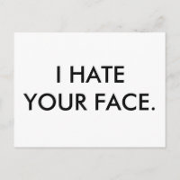 Cartão postal Modelo horizontal