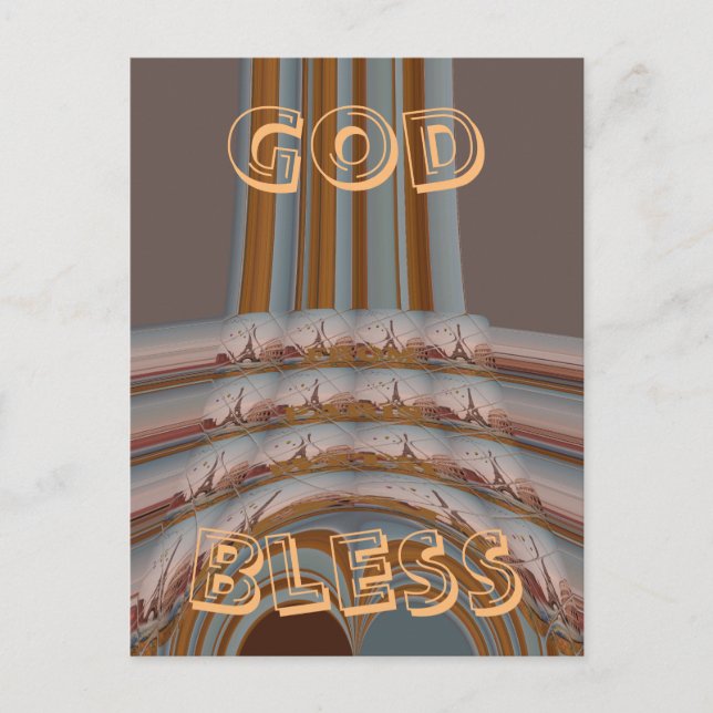 Cartão postal Modelo horizontal (Frente)